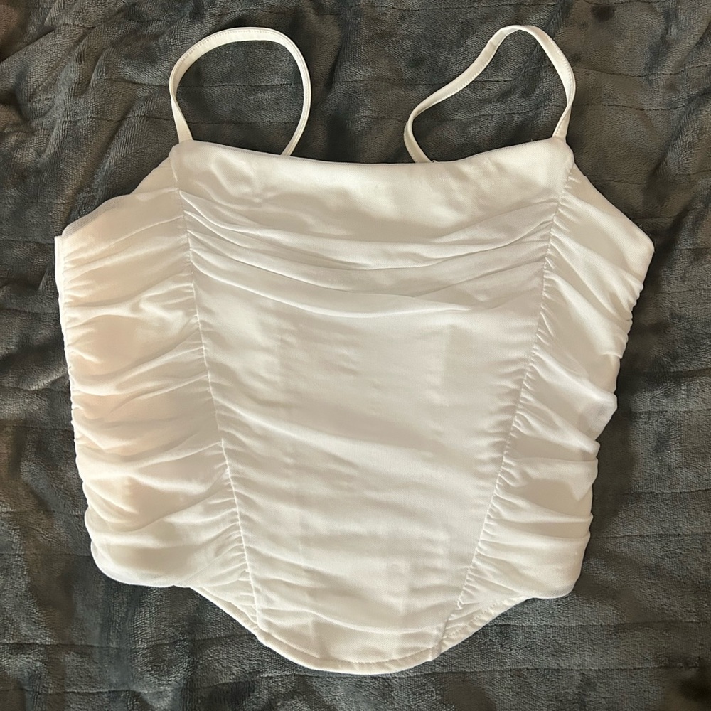 White corset top Size M